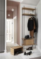 Billede af Moebe Shelving System Open Wardrobe 200 x 85 cm - Oak/White