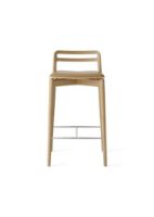 Billede af Vipp 484 Cabin Counter Stool SH: 67 cm - Light Oak/Sand Leather
