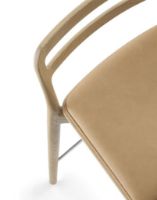 Billede af Vipp 484 Cabin Counter Stool SH: 67 cm - Light Oak/Sand Leather