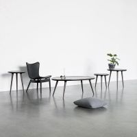 Billede af Mater Accent Sofabord Ø: 45 cm - Sirka Grå/Eg