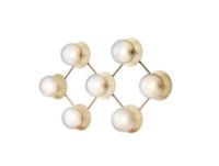 Billede af Nuura Liila 7 Væg-/loftlampe 94x55cm - Nordic Gold/Optic Clear OUTLET