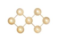 Billede af Nuura Liila 7 Væg-/loftlampe 94x55cm - Nordic Gold/Optic Clear OUTLET