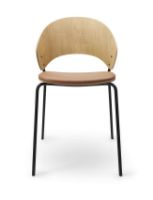 Billede af Please Wait To Be Seated Dosina Spisebordsstol Polstret  - Natur/Cognac 