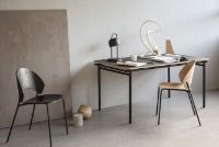 Billede af Please Wait To Be Seated Dosina Spisebordsstol Polstret  - Sort/Sort 