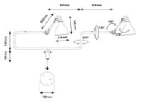 Billede af DCW Editions Lampe Gras N303 Væglampe Rund L: 92cm - Sort/Kobber