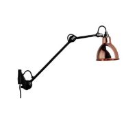 Billede af DCW Editions Lampe Gras N222 Væglampe Rund H: 40cm - Sort/Kobber