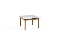 Billede af HAY Kofi Table 60x60 cm - Solid Oak / Clear Glass