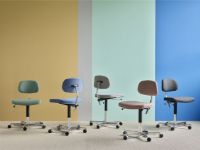 Billede af Montana Kevi 2534U Fuldpolstret Kontorstol SH: 40-53  cm - Re-wool 758/Blankpoleret Stel