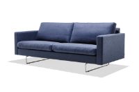Billede af Søren Lund SL 429 2 Pers. Sofa L: 175 cm - Main Line Flax Blå/K 16 Sokkel Rustfrit Stål