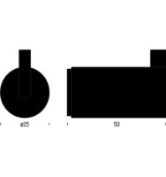 Billede af FROST NOVA2 Krog 6L Sæt m. 2 stk Ø: 2,5cm - Mat Hvid