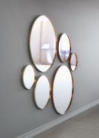 Billede af FROST UNU Spejl 4130 Ø: 60 cm - Børstet Guld 