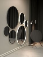 Billede af FROST UNU Spejl 4131 Ø: 100 cm - Sort