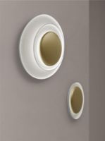 Billede af Foscarini Bahia Væg-/Loft Lampe Mini LED Dæmpbar Ø: 53 cm - Guld/Hvid