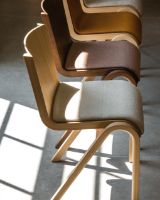 Billede af Audo Copenhagen Ready Dining Chair Seat Upholstered SH: 48 cm - Natural Oak/Hallingdal 200