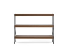 Billede af Audo Copenhagen Zet Storage System H: 114 cm - Black/Dark Stained Oak  