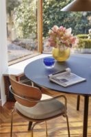 Billede af Hübsch Arch Hynde til Spisebordsstol 44x44 cm - Beige / Læder OUTLET