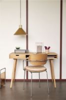 Billede af Hübsch Arch Hynde til Spisebordsstol 44x44 cm - Beige / Læder OUTLET