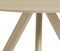 Billede af HAY CPH 20 Round Table Ø: 120 cm - Lacquered Solid Oak/Lacquered Oak Veneer 