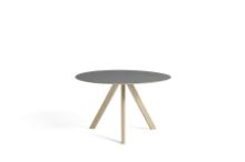 Billede af HAY CPH 20 Round Table Ø: 120 cm - Lacquered Solid Oak/Grey Linoleum