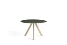 Billede af HAY CPH 20 Round Table Ø: 120 cm - Lacquered Solid Oak/Green Linoleum