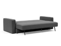 Billede af Innovation Living Black Label ILB 401 Sovesofa m. Armlæn 150-200 cm - Mahoga Seal Grey/Mat Sort 