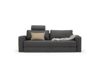Billede af Innovation Living Black Label ILB 401 Sovesofa m. Armlæn 150-200 cm - Mahoga Seal Grey/Mat Sort 
