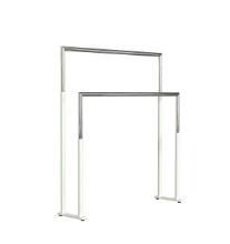 Billede af FROST NOVA2 Håndklædestander 1976 Dobbelt H: 75cm - Mat Hvid/Poleret