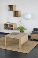 Billede af Haslev Klassik 5D Klapbord 85x85 cm - Hvidolieret Eg