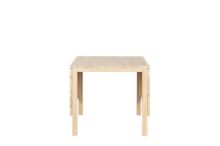 Billede af Haslev Klassik 3E Spisebord m. 2 Klapper 75x75 cm - Hvidolieret Eg