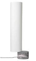 Billede af GUBI Unbound Gulvlampe H: 120 cm Large - White Linnen/Grey Marble 