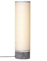 Billede af GUBI Unbound Bordlampe H: 45 cm - White Linnen/Grey Marble 
