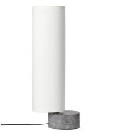 Billede af GUBI Unbound Bordlampe H: 45 cm - White Linnen/Grey Marble 
