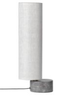 Billede af GUBI Unbound Bordlampe H: 45 cm - Natural Canvas/Grey Marble