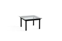 Billede af HAY Kofi Table 60x60 cm - Black Solid Oak / Clear Glass