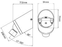 Billede af DCW Editions Vision 20/20 Væglampe H: 7,76 cm - Sort