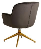 Billede af Nordal LEA Office Chair SH: 52 cm - Brown Velvet