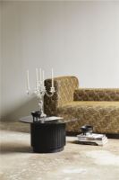 Billede af Nordal Erie Round Side Table Med Marmor Ø:90 cm - Black 