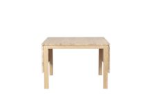 Billede af Haslev Klassik 3E Sofabord m. 2 Klapper 75x75 cm - Hvidolieret Eg