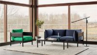Billede af HAY Arbour Club Armchair SH: 40 cm - Vidar 932 / Bottle Green Water-Based Lacquered Solid Beech