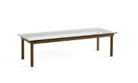 Billede af HAY Kofi Table 140x50 cm - Solid Walnut / Grey Tinted Glass