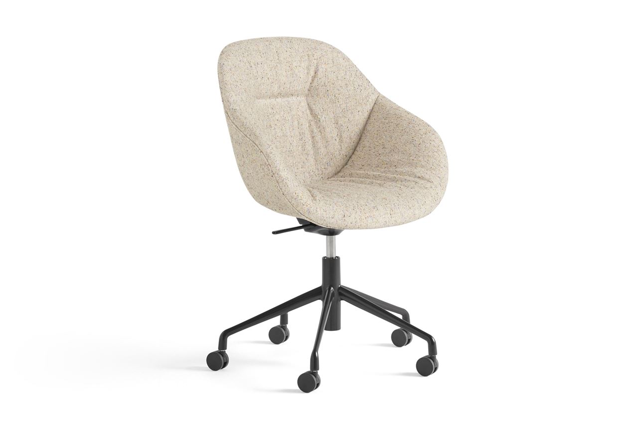 Billede af HAY AAC155 About A Chair Soft SH: 44 cm - Black Powder Coated Aluminium / Bolgheri LGG60