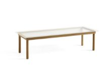 Billede af HAY Kofi Table 140x50 cm - Solid Oak / Clear Reeded Glass 
