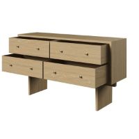 Billede af GUBI Private Sideboard 160x45 cm - Light Stained Oak Veneer