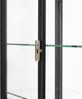 Billede af GUBI Private Vitrine H: 191 cm - Brown/Black Stained Oak/Transparent Glass