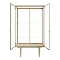 Billede af GUBI Private Vitrine H: 191 cm - Light Stained Oak/Transparent Glass