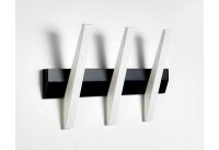 Billede af Hoigaard Tangent-3 Knagerække B:38 cm - Sort/Hvid