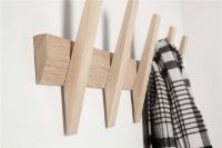 Billede af Hoigaard Tangent-3 Knagerække B:38 cm - Hvid/Eg