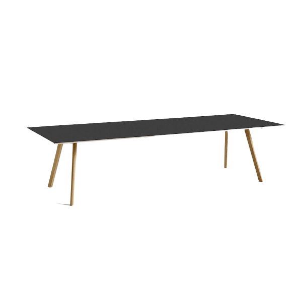 Billede af HAY CPH 30 Table 300x120x74 cm - Lacquered Solid Oak/Black Linoleum