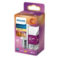 Billede af PHILIPS E27 LED Kerte Pære 4,5W (40W) - Dæmpbar/Varmt Skær