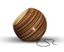 Billede af Think Paper Globe Gulvlampe Ø: 64 cm - Natur